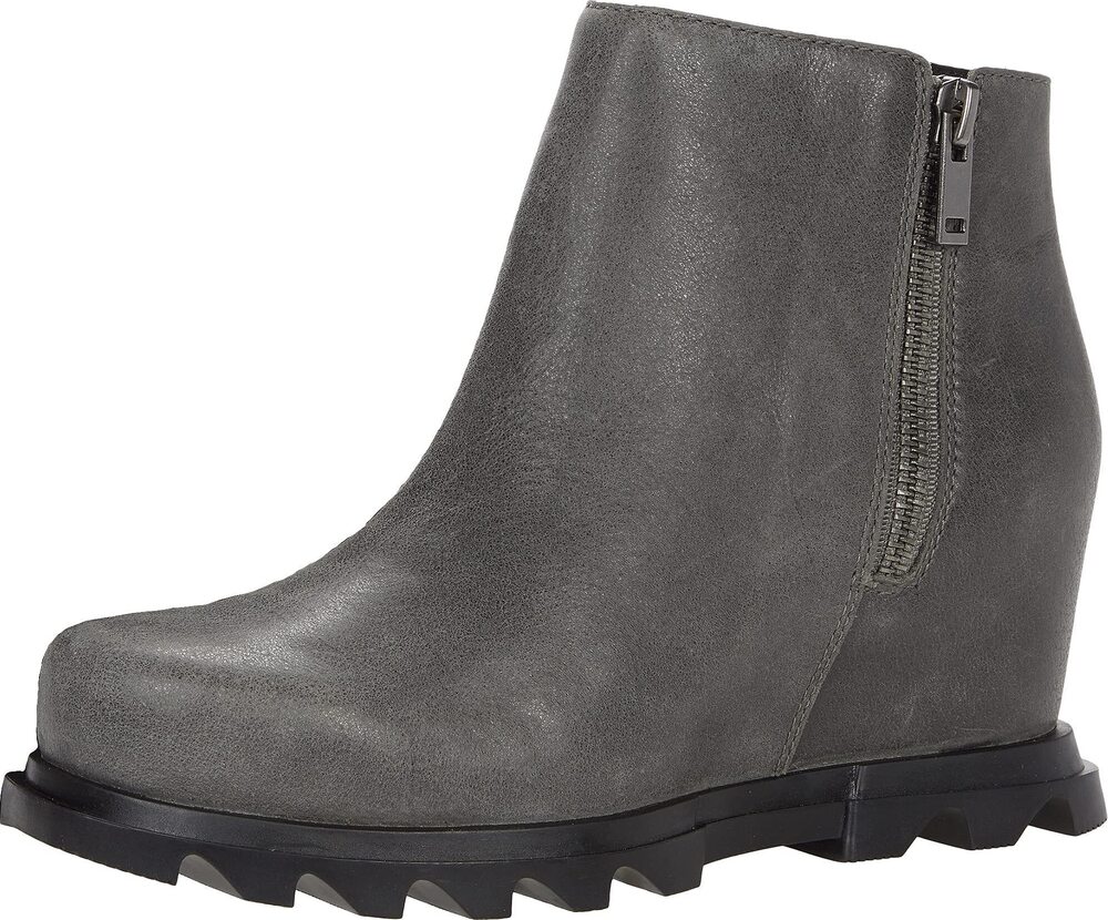 Sorel Joan of Arctic™ Wedge III Zip Quarry/Black 11 B (M)